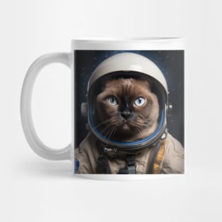 Astronaut Cat in Space - Burmese Mug